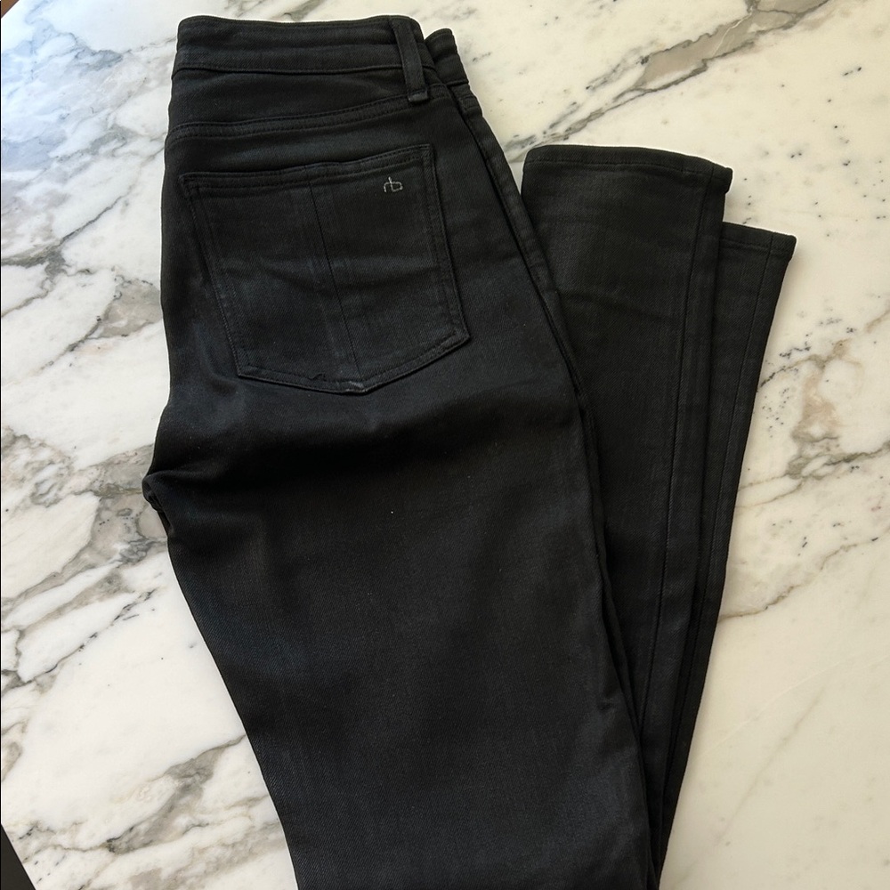 Rag and Bone Nina High Rise Women's Black Jeans